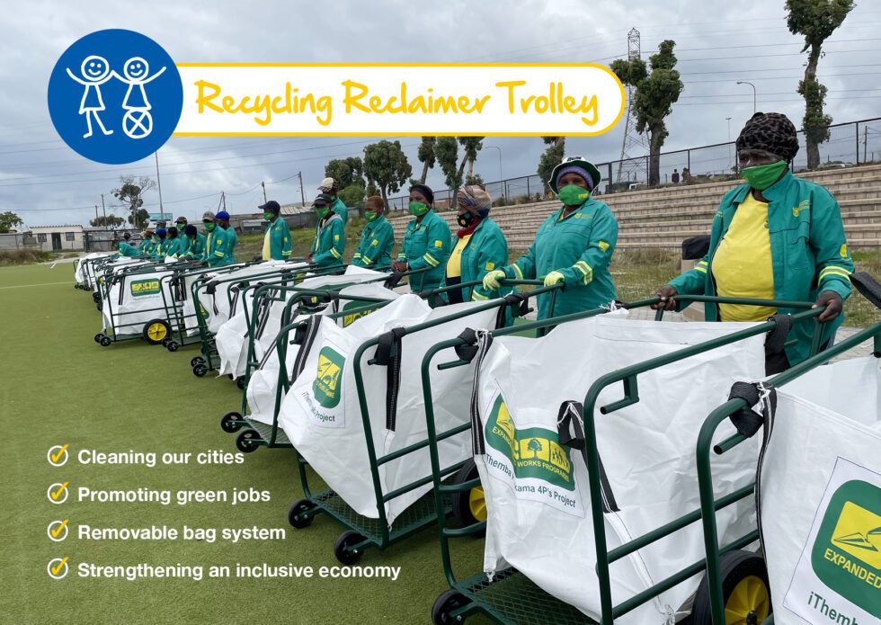 Shonaquip PSE Recycling Reclaimer Trolleys with waste pickers